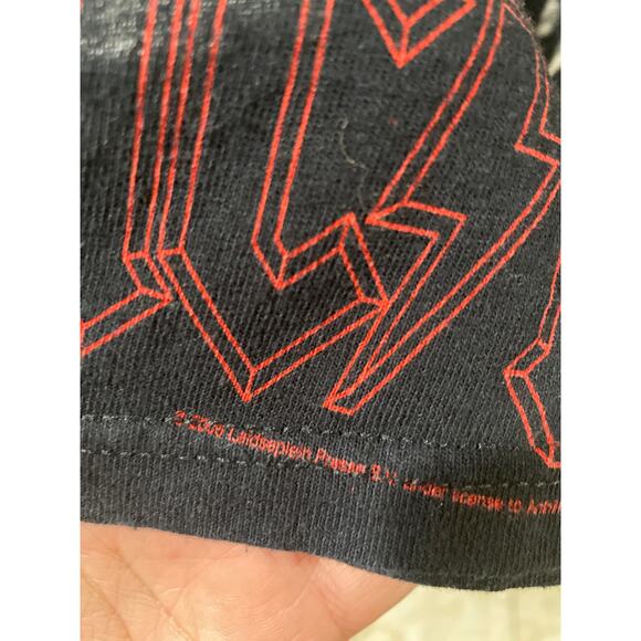 Rare 2006 Vintage Y2K Liquid Blue AC/DC Full Front Graphic T-Shirt Size Small - Picture 4 of 8